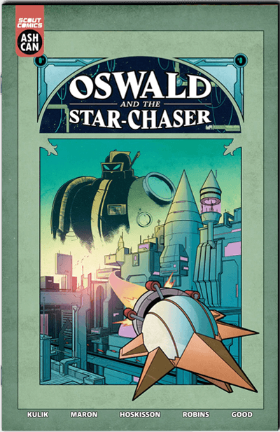 the cover of space fantasy comic book Oswald and the Star-Chaser