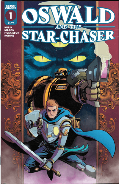 the cover of space fantasy comic book Oswald and the Star-Chaser