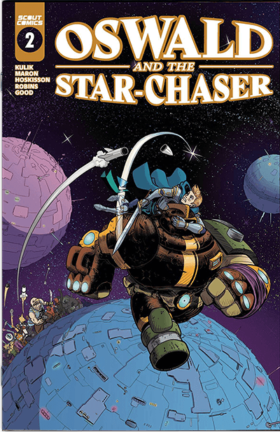 the cover of space fantasy comic book Oswald and the Star‑Chaser